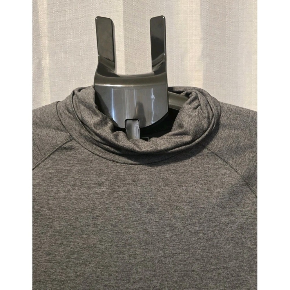 Eddie Bauer Women's Large Active Funnel Neck Heather Gray Shirt UPF 50+ - Picture 2 of 11